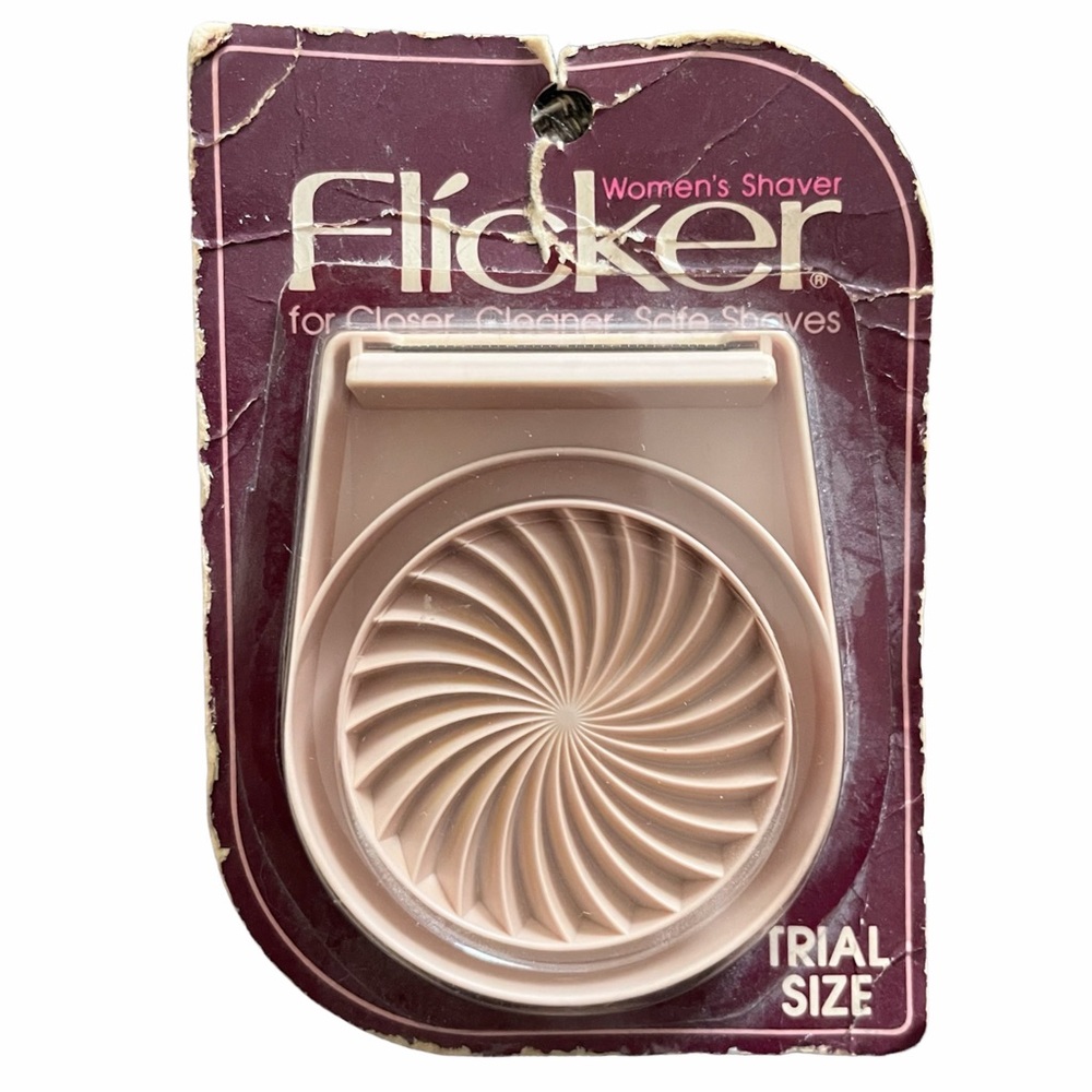 Rare! Discontinued Flicker Razor Shaver Trial Travel Mini Size Vintage Women's